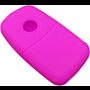 Capa silicone Volkswagen, flip três botões, rosa