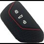 Capa Silicone Volkswagen Três Botões Negra