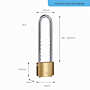 Aloquete Yale 50 mm com Arco Regulável