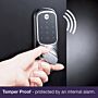 FECH YALE KEYLESS DE SOBREPOR CROMADA SATINADA YD-01-CON-NOMOD-CH