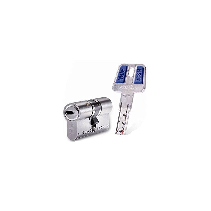 Cilindro Yale HSK 35x35mm niquelado