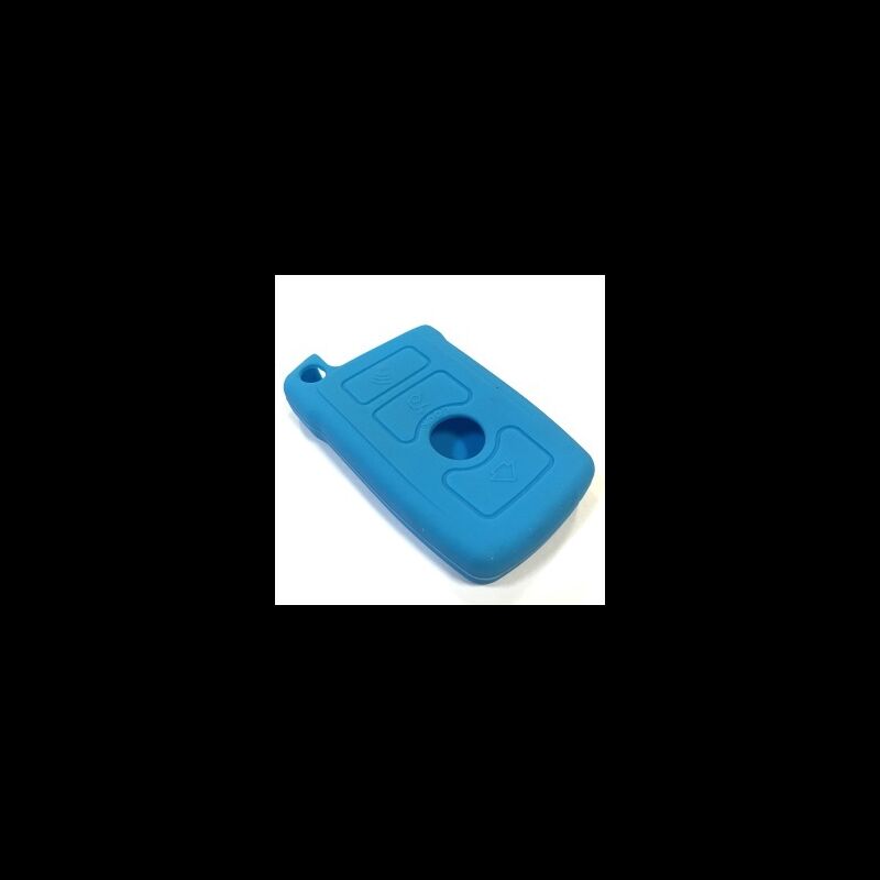 Capa silicone BMW, três botões, azul bébé