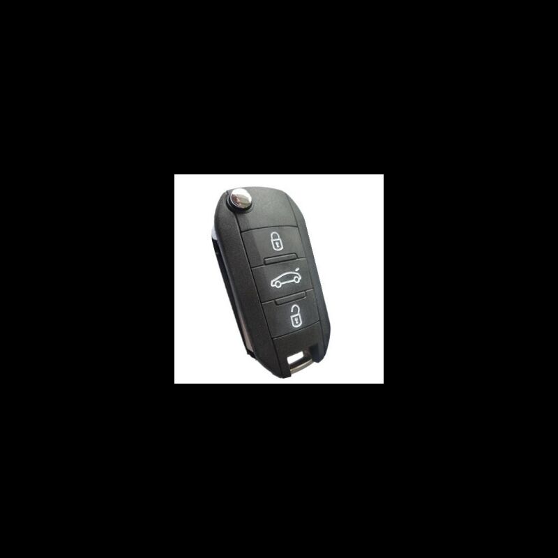 Caixa Para Comando Peugeot Flip 3 Botões (Mala)