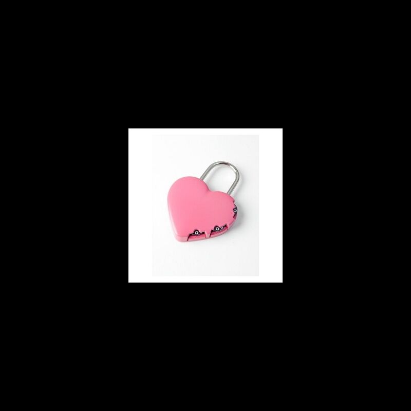 Aloquete Yale Heart Pink de combinação 3 dígitos, 40mm zinco