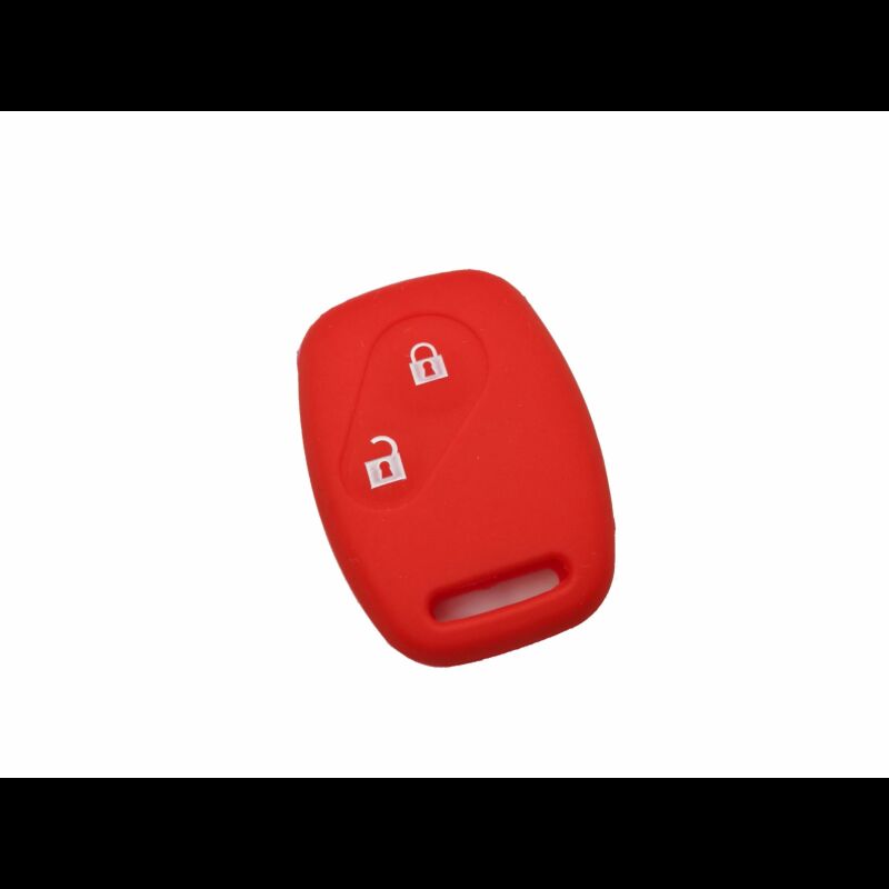 Capa silicone Honda, dois botões, vermelho