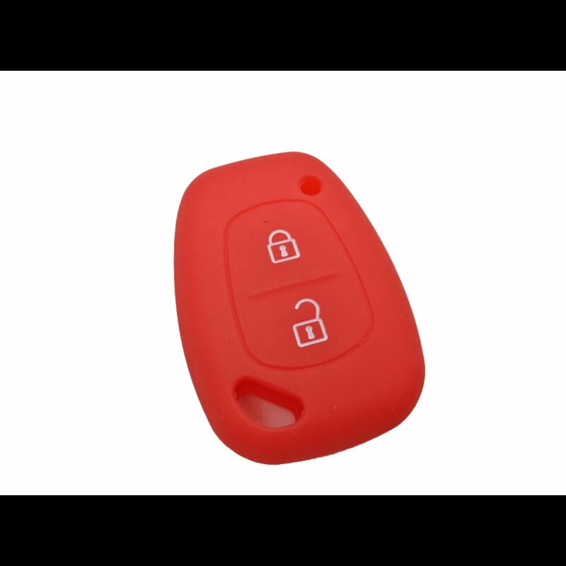 Capa silicone Renault, dois botões, vermelho
