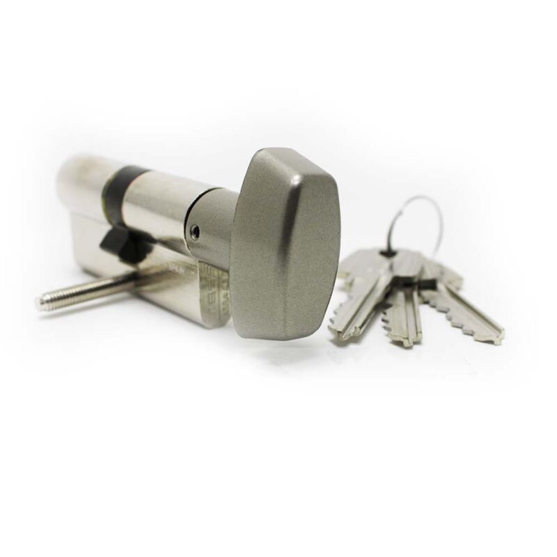 Cilindro Tesa TE5 40x30mm niquelado com botão