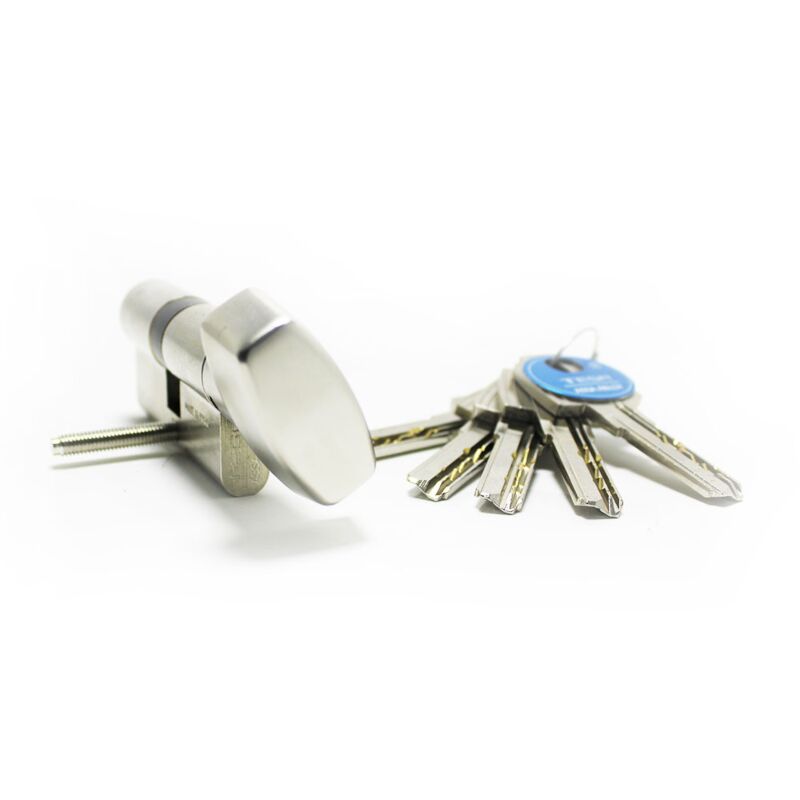 Cilindro Tesa T60 de botão 35x40mm niquelado
