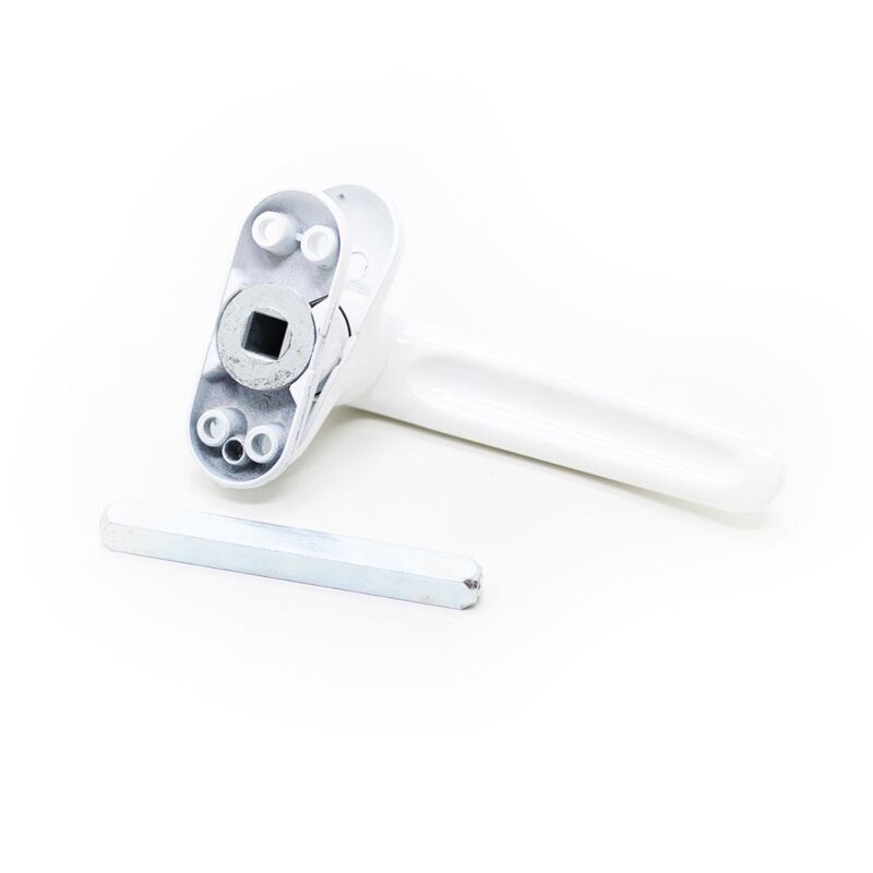Puxador de muleta Tesa M1500, branco