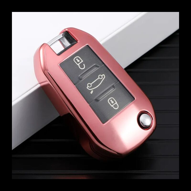 Capa TPU Citroen Três Botões Nº03 Rosa