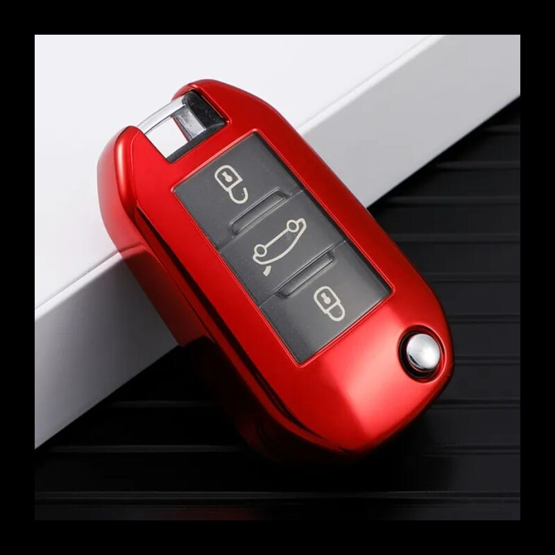 Capa TPU Citroen Três Botões Nº03 Vermelho