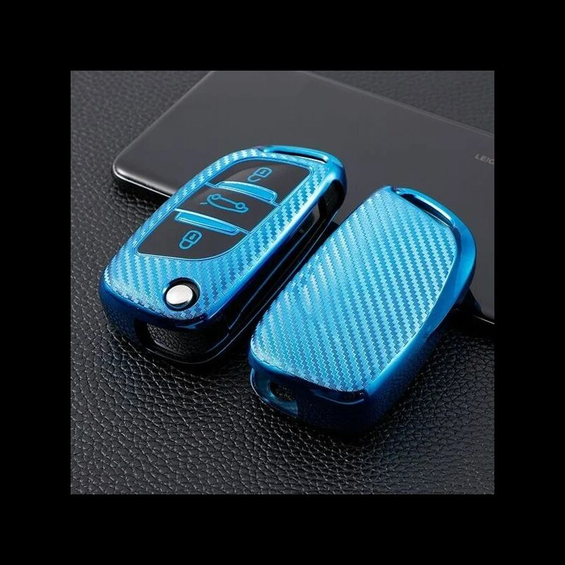 Capa TPU Citroen Três Botões Nº10 Azul