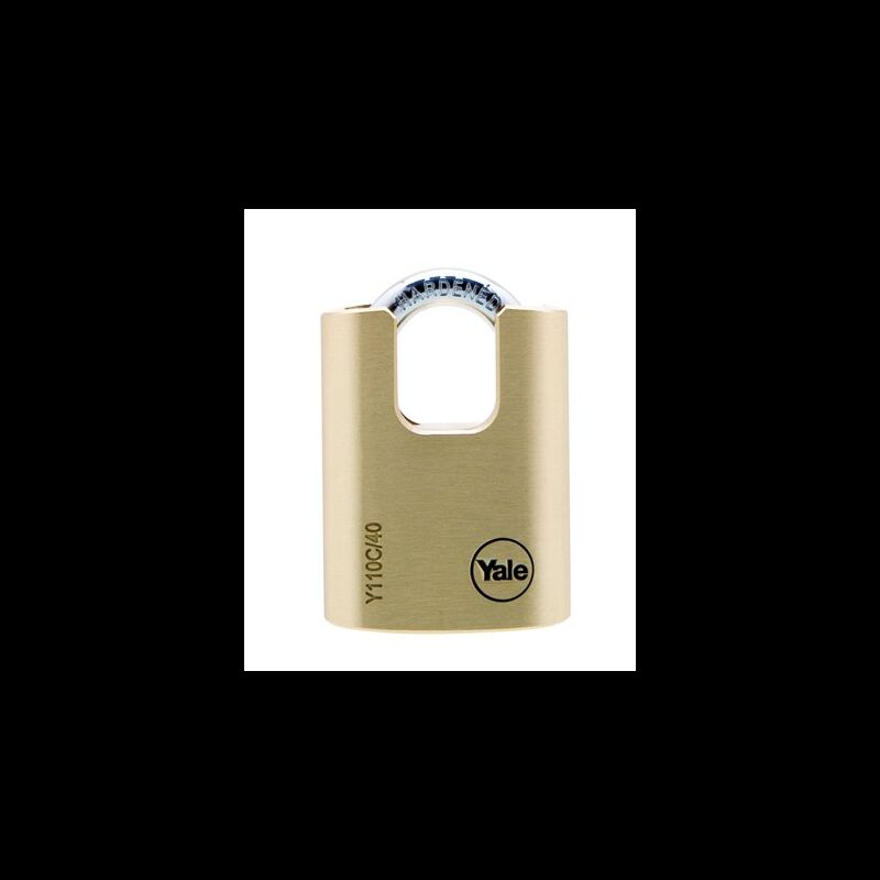 Aloquete Yale 40mm latão arco protegido