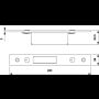 Chapa sup/inf Iseo 24/180 Para fechaduras Multiblindo Plano