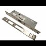 Fechadura de embutir alumínio Tesa 4241 sem trinco, entrada 30mm, inox