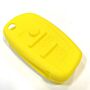 Capa silicone Audi, três botões, amarela