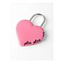 Aloquete Yale Heart Pink de combinação 3 dígitos, 40mm zinco