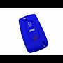 Capa silicone Citröen, flip três botões, azul