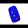 Capa silicone Fiat, flip três botões, azul