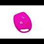 Capa silicone Ford, três botões, rosa