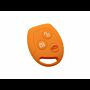 Capa silicone Ford, três botões, laranja