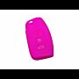 Capa silicone Ford, flip três botões, rosa