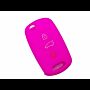 Capa silicone Kia, três botões, rosa