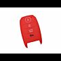 Capa silicone Kia, quatro botões, proximidade, vermelho