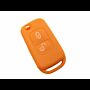 Capa silicone Mercedes, dois botões, laranja