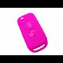 Capa silicone Mercedes, dois botões, rosa