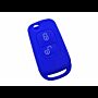 Capa silicone Mercedes, dois botões, azul