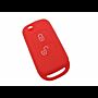 Capa silicone Mercedes, dois botões, vermelho