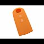 Capa silicone Mazda, dois botões, laranja