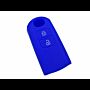 Capa silicone Mazda, dois botões, azul