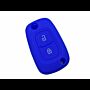 Capa silicone Renault, dois botões, azul