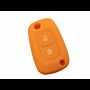 Capa silicone Renault, dois botões, laranja