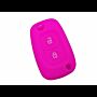 Capa silicone Renault, dois botões, rosa