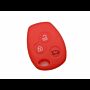 Capa silicone Renault, três botões, vermelho
