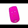 Capa silicone Opel, flip três botões, rosa