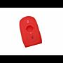 Capa silicone Opel, três botões, Smartkey proximidade, vermelha