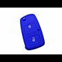 Capa silicone Volkswagen, dois botões, azul