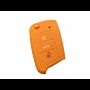 Capa silicone Volkswagen, três botões, laranja