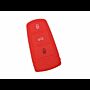 Capa silicone Volkswagen, três botões, Smartkey proximidade, vermelho