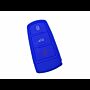Capa Silicone Volkswagen, três botões, Smartkey proximidade, azul