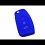 Capa silicone Ford, flip três botões, azul