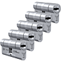 Cilindro M&C Move 32x32mm niquelado, Pack 5 cilindros mestrados