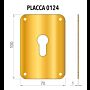 Placa substituição AF  0124 Bronze