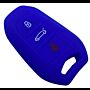 Capa Silicone Peug Três Botões Smartkey Azul
