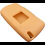 Capa silicone Citröen, flip dois botões, laranja