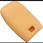 Capa silicone Mercedes, três botões, Smartkey proximidade, laranja